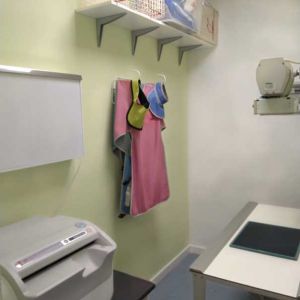 Sala de rayos x consulta veterinaria en Madrid